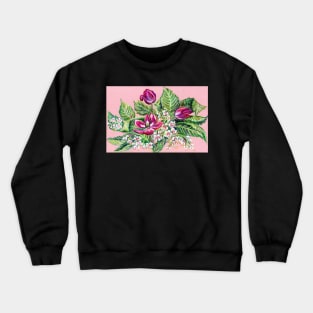 Tulips and aesculus Crewneck Sweatshirt